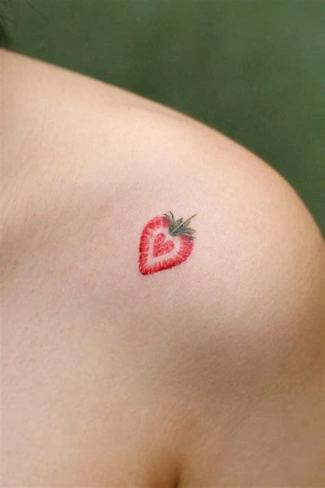 strawberry tattoo